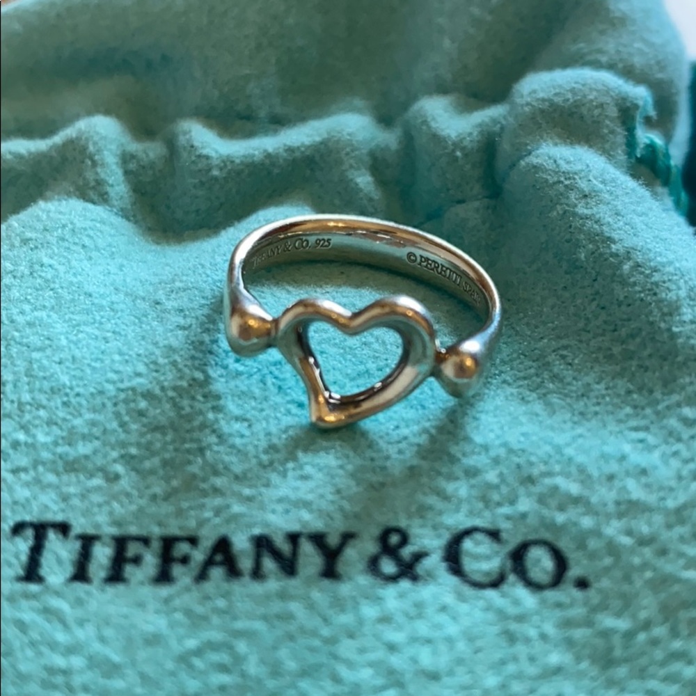 Tiffany & Co. open heart ring